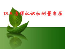 《第五节 测量电压》PPT课件1-九年级物理全一册【沪科版】