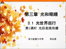 《1. 光世界巡行》PPT课件3-八年级物理上册【粤沪版】
