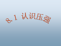 《1. 认识压强》PPT课件2-八年级物理下册【粤沪版】