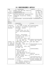 《五、物质的物理属性》教学设计1-八年级物理下册【苏科版】