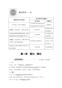 (新高考)高考物理一轮复习课时练习第2章第1讲《重力 弹力》(含解析)