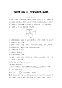 (新高考)高考物理一轮复习课时练习第9章热点强化练11《电学实验强化训练》(含解析)