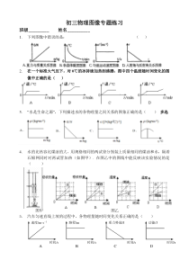 《综合实践活动 物理图像题》专题练习-九年级物理下册【苏科版】