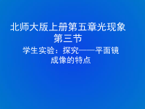 《三、学生实验：探究——平面镜成像的特点》PPT课件1-八年级物理上册【北师大版】