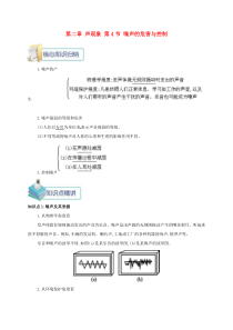 第二章第4节《噪声的危害与控制》备课资料-八年级物理上册【人教版】