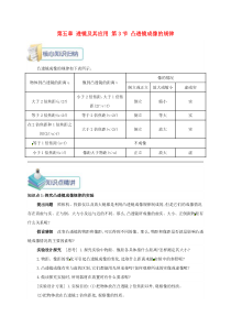 第五章第3节《凸透镜成像的规律》备课资料-八年级物理上册【人教版】