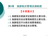 旅游饭店管理法规制度课件