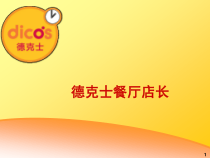 某餐饮连锁巨头内部店长学习课件