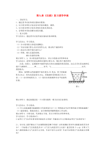 第九章《压强小结与复习》学案（无答案）-八年级物理下册【人教版】