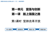 《坚持改革开放》PPT课件2-统编版九年级上册道德与法治