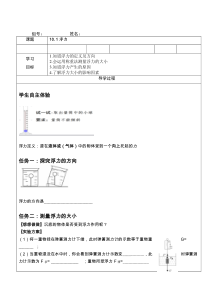 10.1《浮力》导学案2-八年级物理下册【人教版】