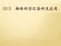 10.3《物体的浮沉条件及应用》PPT课件5-八年级物理下册【人教版】