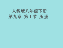 9.1《压强》PPT课件11-八年级物理下册【人教版】