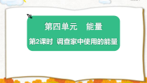最新教科版六年级科学上册《调查家中使用的能量》教学课件