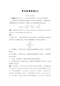 (全国版)高考物理一轮复习课时练习章末质量检测（二） (含解析)