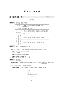 (全国版)高考物理一轮复习课时练习选修3-4 第2讲 (含解析)