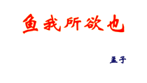 部编版七年级初一语文上册《鱼我所欲也》课件（校级公开课）
