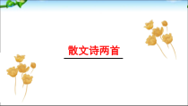 初一部编版七年级语文上册《散文诗二首》课件内含2课时（校公开课定稿）