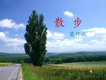 苏州初一语文部编版七年级上册《散步》教案、课件、导学案（公开课）