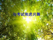 《与考试焦虑共舞》PPT课件-九年级上册心理健康【甘少儿版】