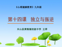 《独立与叛逆》PPT课件-九年级心理健康【华中师大版】