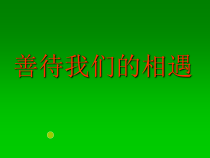 《善待我们的相遇》PPT课件-九年级心理健康【华中师大版】