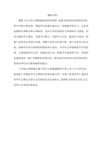 《青春作伴》课标分析-八年级心理健康【鲁画报版】