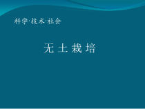 《科学·技术·社会 无土栽培》PPT课件1-人教版生物七年级上册