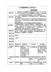《直面挫折》教学设计-九年级心理健康【沈阳版】