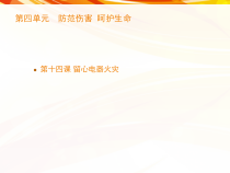 《留心电器火灾》PPT课件-七年级健康教育【武汉版】