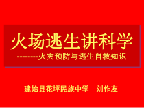 《火场逃生讲科学》PPT课件-八年级健康教育【武汉版】