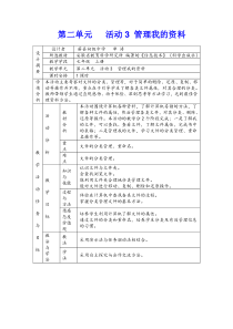 2.3《管理我的资料》教学设计-七年级上册信息技术【科学社版】