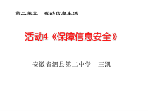 《活动4 保障信息安全》PPT课件-七年级上册信息技术【科学社版】
