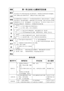 第一单元活动2《会徽制作显创意》教案2-八年级下册信息技术【科学社版】