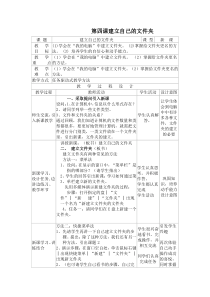 第4课《建立自己的文件夹》教学设计12-七年级下册信息技术【川教版】