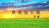 部编版九年级初三语文上册《我爱这土地》课件（定稿；集体备课）