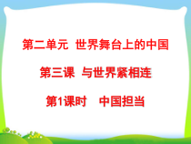 《中国担当》PPT课件3-统编版九年级下册道德与法治