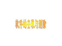 第10课《软件的安装与删除》PPT课件4-七年级下册信息技术【川教版】