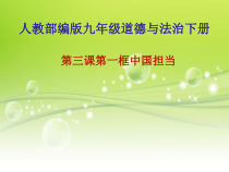 《中国担当》PPT课件2-统编版九年级下册道德与法治