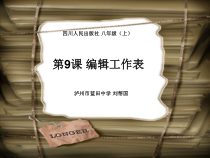 第9课《编辑工作表》PPT课件2-八年级上册信息技术【川教版】