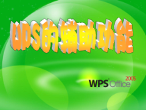 第3课《WPS的辅助功能》PPT课件2-八年级上册信息技术【川教版】