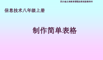 第4课《制作简单表格》PPT课件19-八年级上册信息技术【川教版】