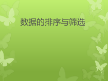 《数据的排序与筛选》PPT课件5-七年级上册信息技术【滇人版】