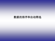 《数据的排序与筛选》PPT课件6-七年级上册信息技术【滇人版】