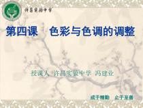 2.1.3《调整图像的色彩》PPT课件-八年级上版信息技术【人教蒙教】