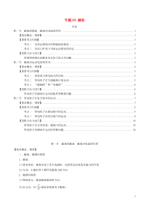高考物理一轮复习考点归纳09磁场知识点