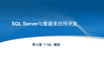 SQL-Server与数据库应用开发课件