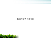 数据库的查询和视图培训课件