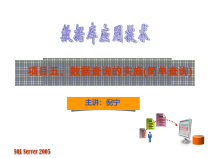 数据库应用技术数据查询的实施(汇总查询)总结课件