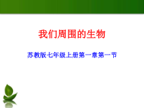 《第一节 我们周围的生物》PPT课件2-苏教版生物七年级上册